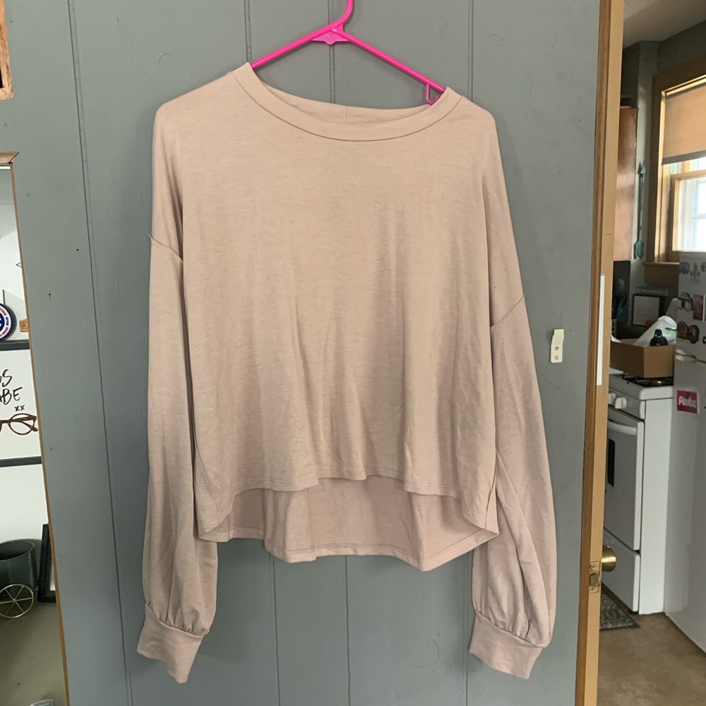 Pink Lily Cropped Pullover